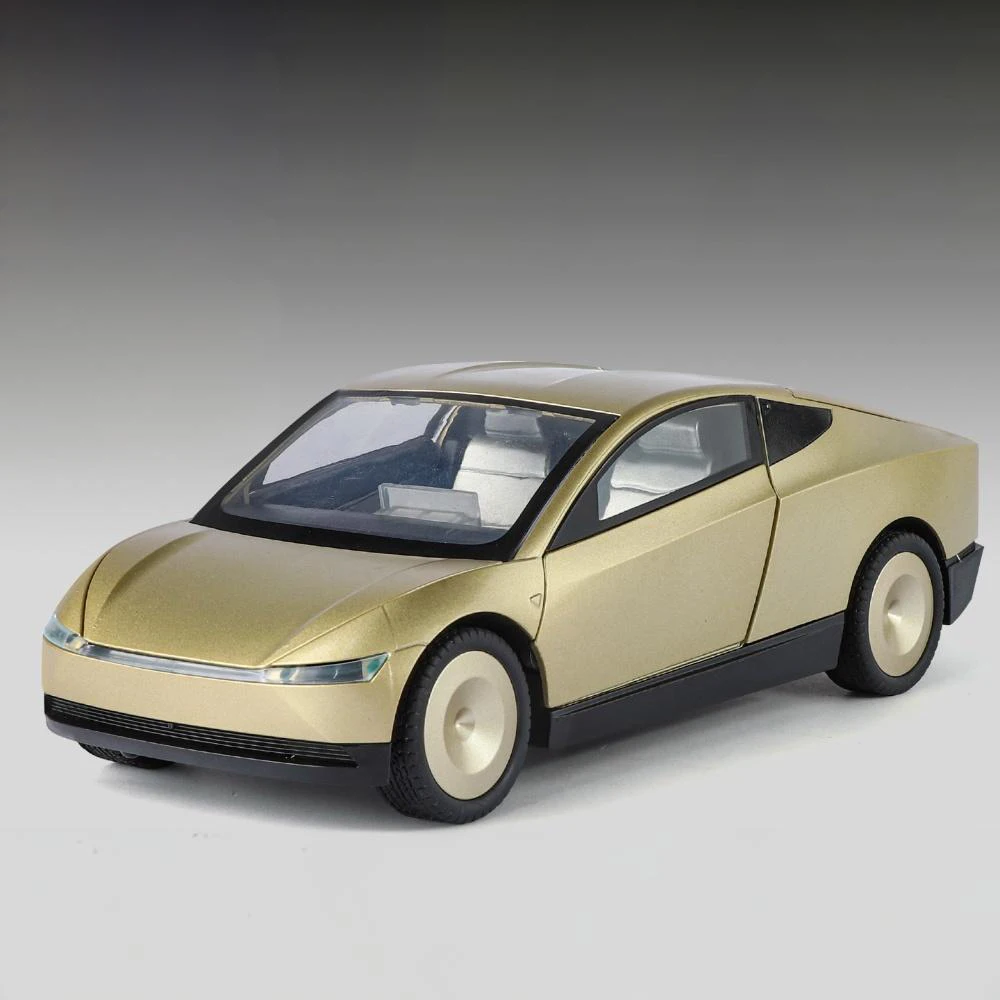 1:24 Cybercab Robotaxi Model Car in Gold 7 1:24 Cybercab Robotaxi Model Car in Gold - Image 7
