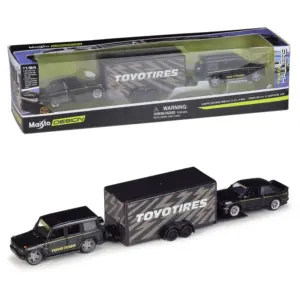 Maisto 1:64 Die-Cast Vehicle Set with Trailer 27 S1d68dd84f93542f7aec5ed85388bc7d1A
