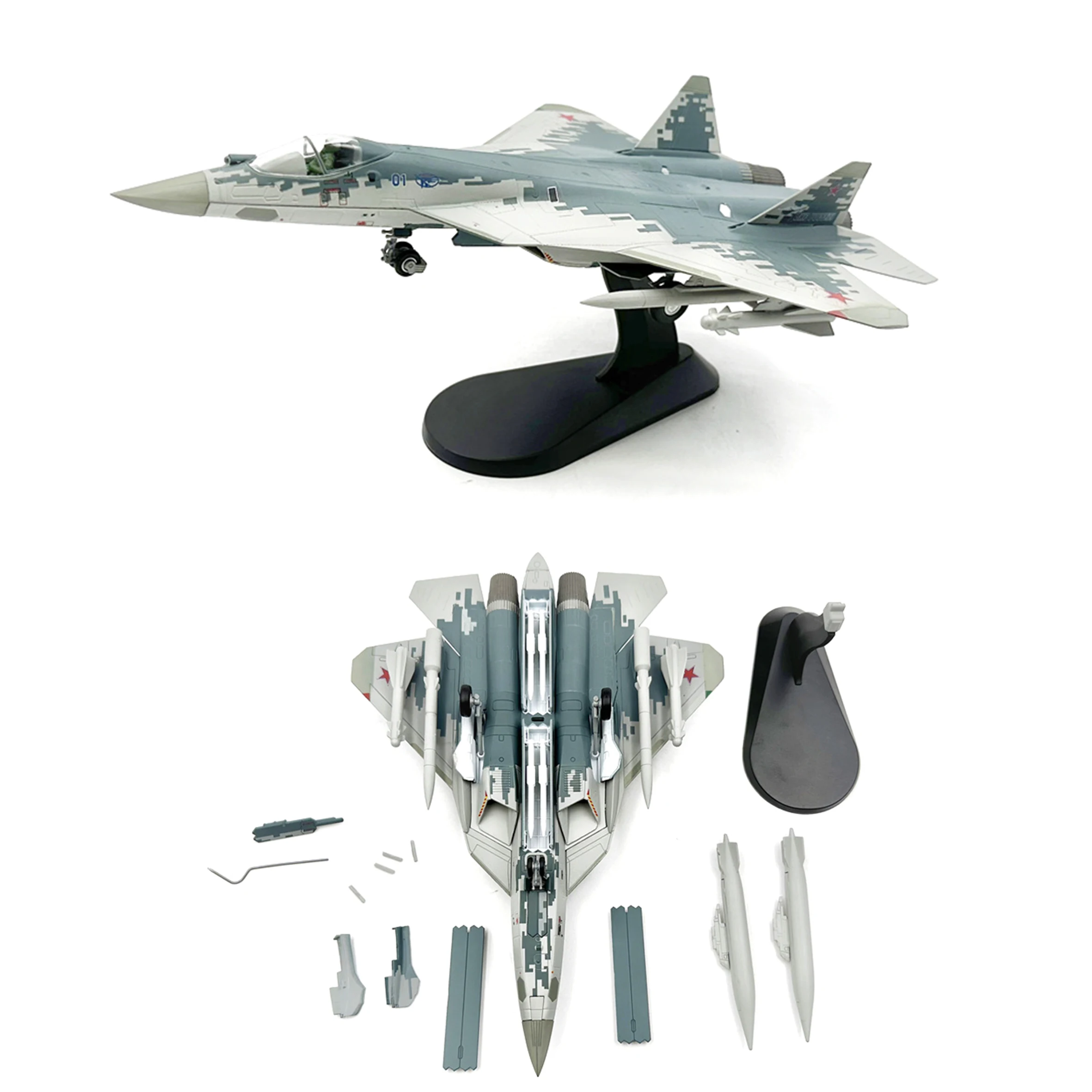 SU-57 Fighter Jet Model 1:72 Scale Replica 2 SU-57 Fighter Jet Model 1:72 Scale Replica - Image 2