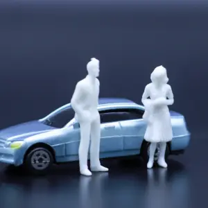 Set of 10 Unpainted 1:50 Scale Figures 10 S1df9eb985cf64e01bc2941064f26c526C