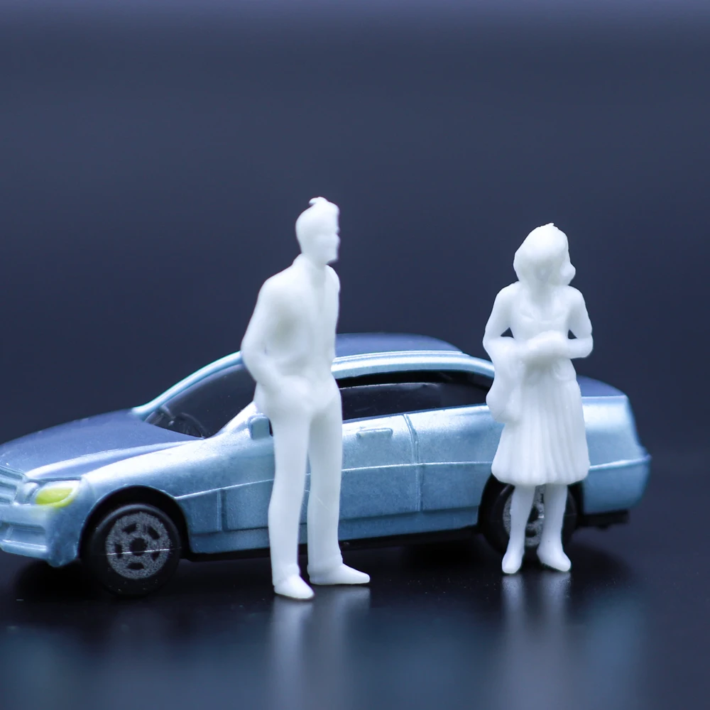 Set of 10 Unpainted 1:50 Scale Figures 5 Set of 10 Unpainted 1:50 Scale Figures - Image 5