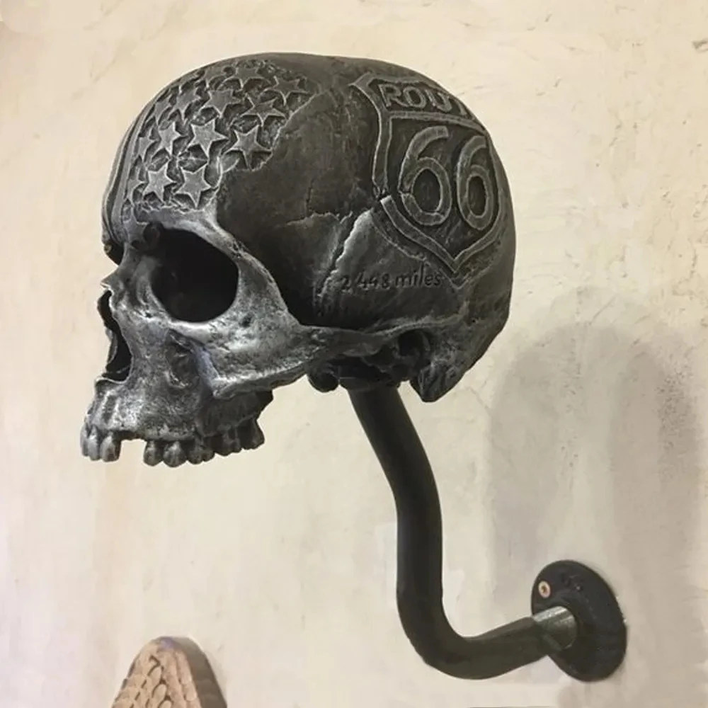 Skull Helmet Holder for Motorcycle Gear 3 Skull Helmet Holder for Motorcycle Gear - Image 3