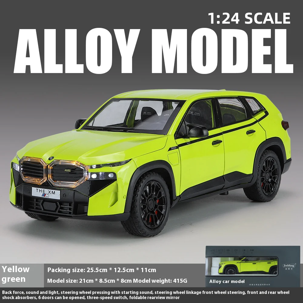 1/24 Scale Neon Yellow SUV Model THE XM 10 1/24 Scale Neon Yellow SUV Model THE XM - Image 10