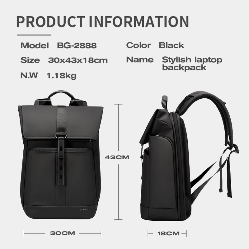 Anti-theft Waterproof Laptop Backpack 15.6" Max 2 Anti-theft Waterproof Laptop Backpack 15.6" Max - Image 2