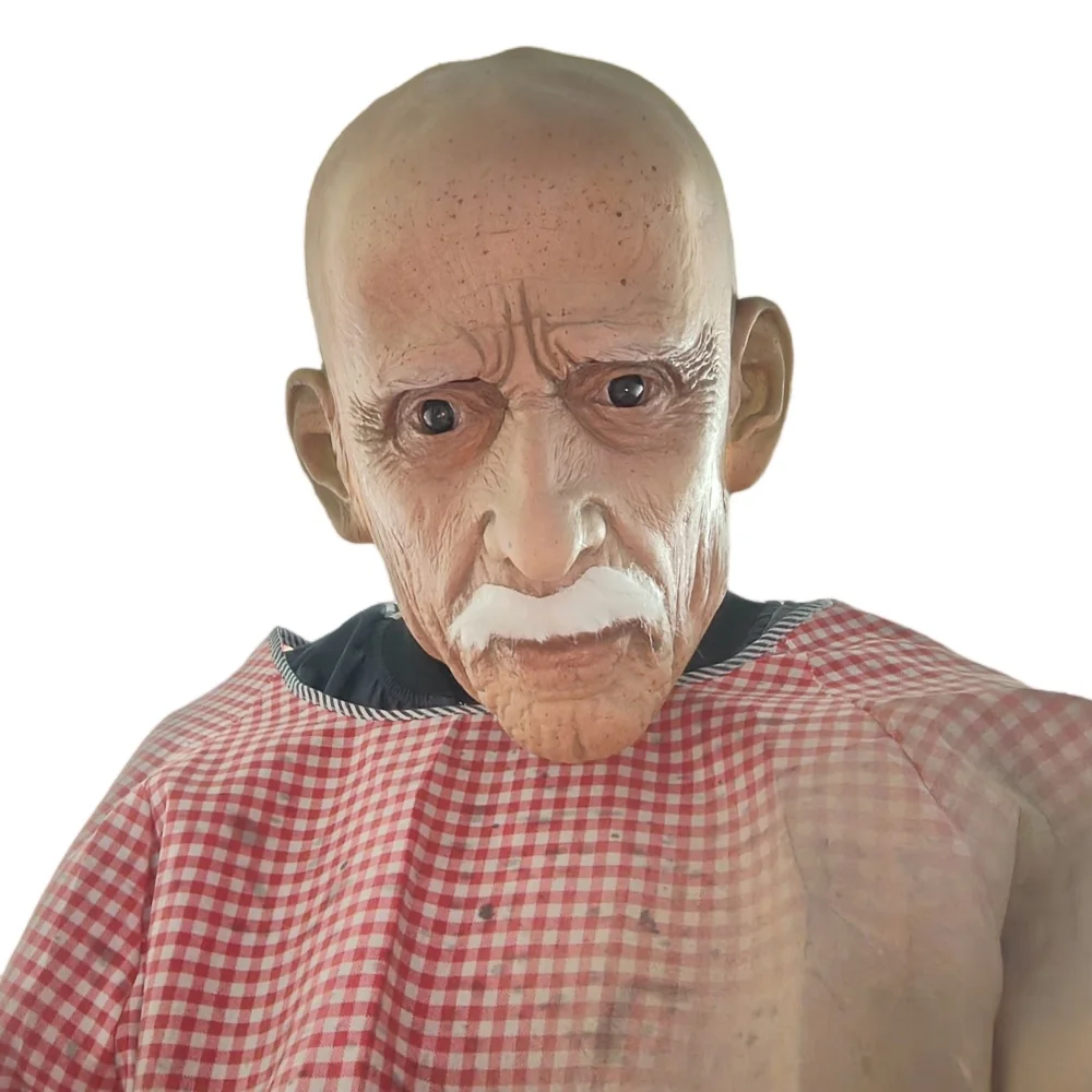 Hyper-Realistic Grandpa Mask for Costume Fun 2 Hyper-Realistic Grandpa Mask for Costume Fun - Image 2