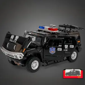 Police Hummer H2 1:24 Diecast Model Car 18 S20a4dac6a8374f26a96260054674409bf