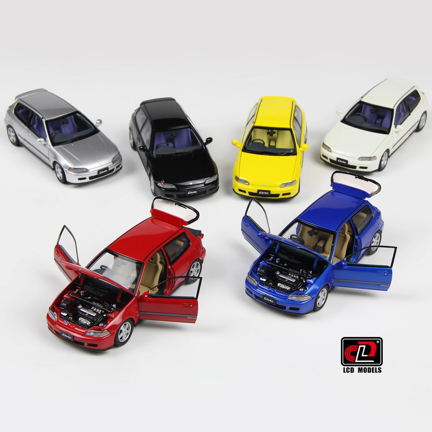 Diecast Honda Civic EG6 Model Car Collection 4 Diecast Honda Civic EG6 Model Car Collection - Image 4
