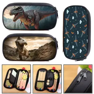 Ancient Dinosaur Print Cosmetic Case