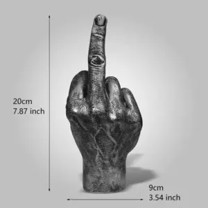Middle Finger Resin Statue Modern Decor 9x8x20 cm 16 S2196f6c190ff417d8087794b225a625fA