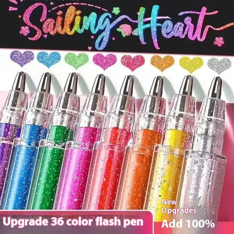 Vibrant Glitter Gel Pen Set in Various Packs 5 Vibrant Glitter Gel Pen Set in Various Packs - Image 5