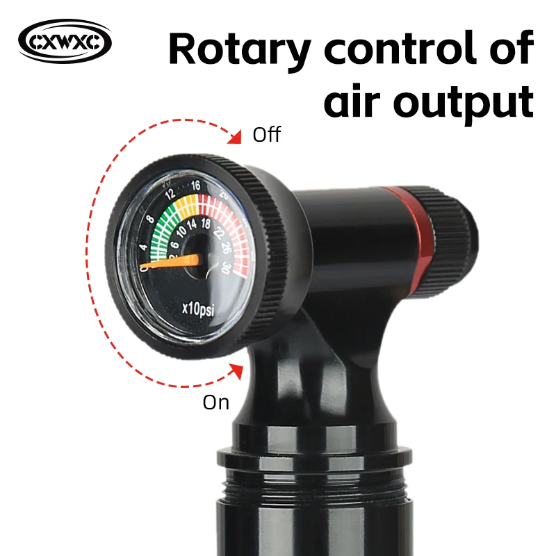 CXWXC Mini Portable CO2 Inflator with Gauge 4 CXWXC Mini Portable CO2 Inflator with Gauge - Image 4
