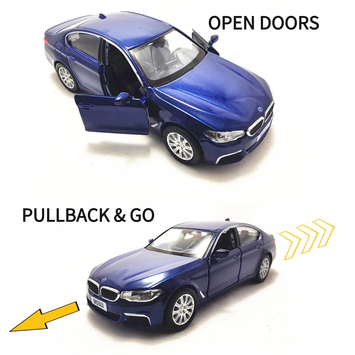 BMW 550i Diecast Model 1:36 Scale Replica 2 BMW 550i Diecast Model 1:36 Scale Replica - Image 2