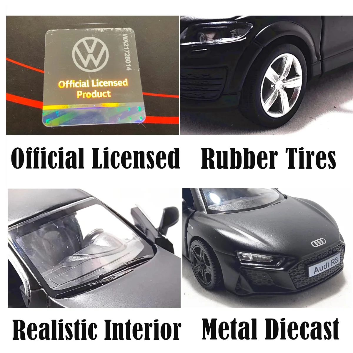 Audi R8 V10 Coupe 1:36 Scale Diecast Model 3 Audi R8 V10 Coupe 1:36 Scale Diecast Model - Image 3