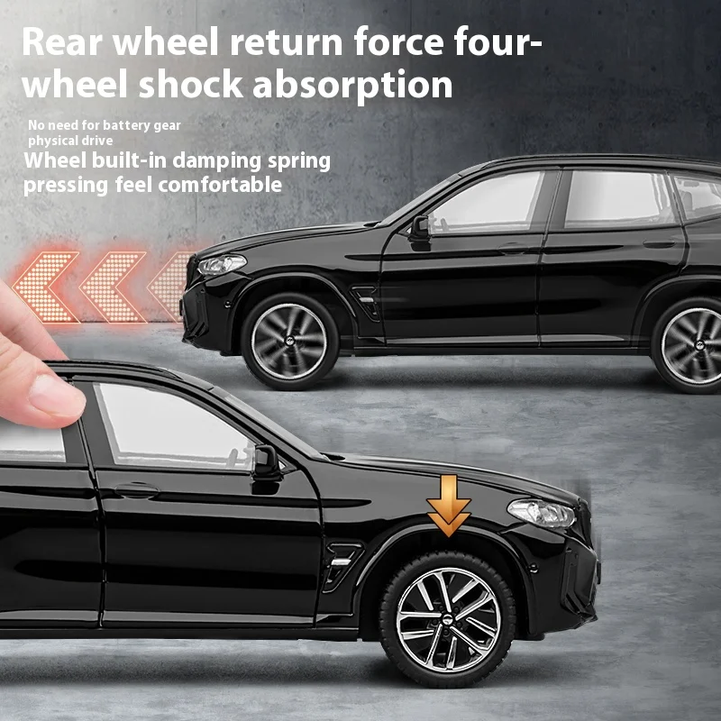 1:32 X3M Alloy Model Car with Sound and Light 3 1:32 X3M Alloy Model Car with Sound and Light - Image 3