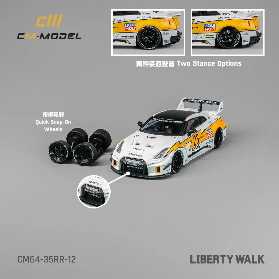 Nissan GTR35RR LBWK 1/64 Diecast Model 5 Nissan GTR35RR LBWK 1/64 Diecast Model - Image 5