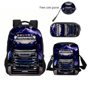 SCANIA Anime School Backpack Set for Kids 40 S23e2027a6403416bb7e310017b8d455fO