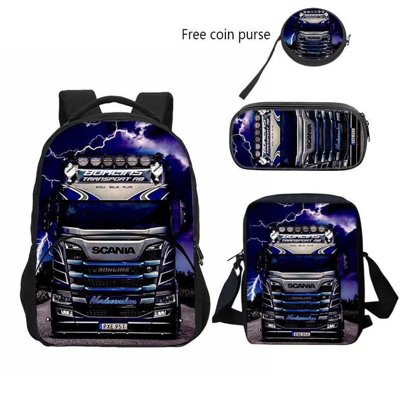 SCANIA Anime School Backpack Set for Kids 5 SCANIA Anime School Backpack Set for Kids - Image 5