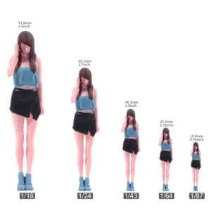 Girl and Dog Miniature Figure Model 13 S24bbe400fd76485a8f8bb5d394ad37fe3