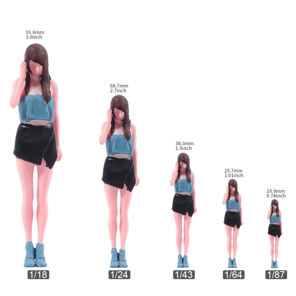 Girl and Dog Miniature Figure Model 6 Girl and Dog Miniature Figure Model - Image 6