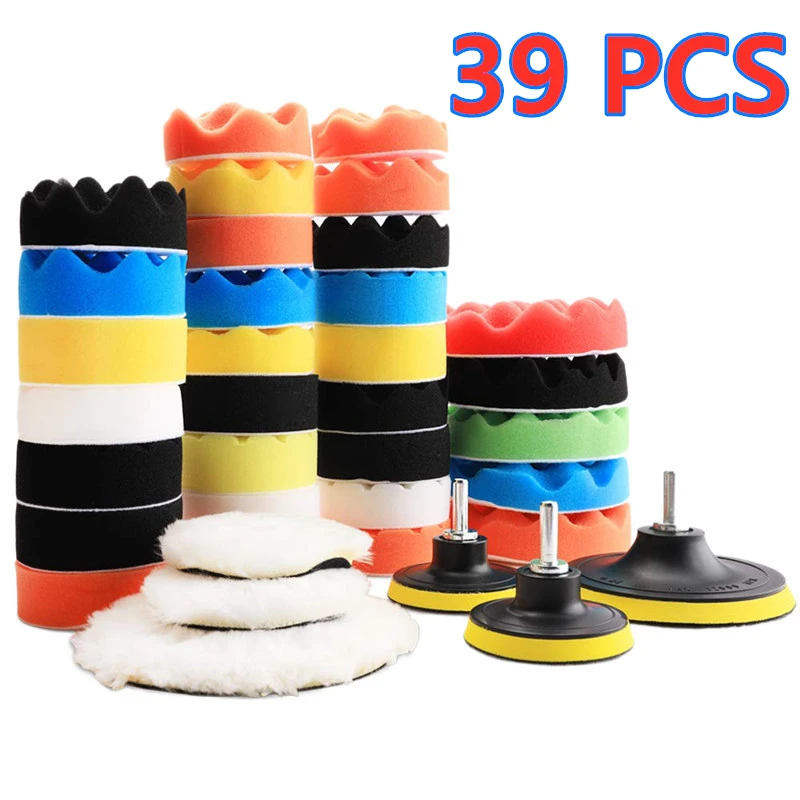 Car Polishing Pads Kit - 5 to 39 Pieces 10 Car Polishing Pads Kit - 5 to 39 Pieces - Image 10
