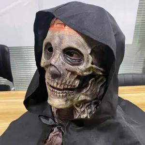 Full Head Skeleton Halloween Mask with Brain Detail 13 S26dce9d336ba46b984a49ae4c801bbb9Q