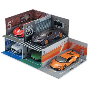 1/24 Scale Assembled PVC Parking Lot Model 16 S26fa6991c0bd482b824c609f593ba3b7C
