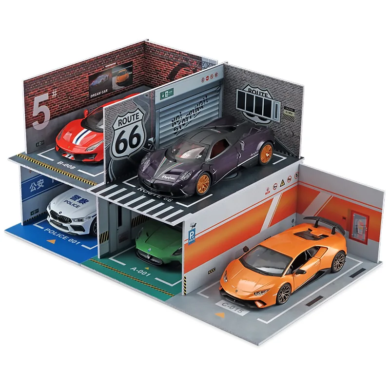 1/24 Scale Assembled PVC Parking Lot Model 6 1/24 Scale Assembled PVC Parking Lot Model - Image 6