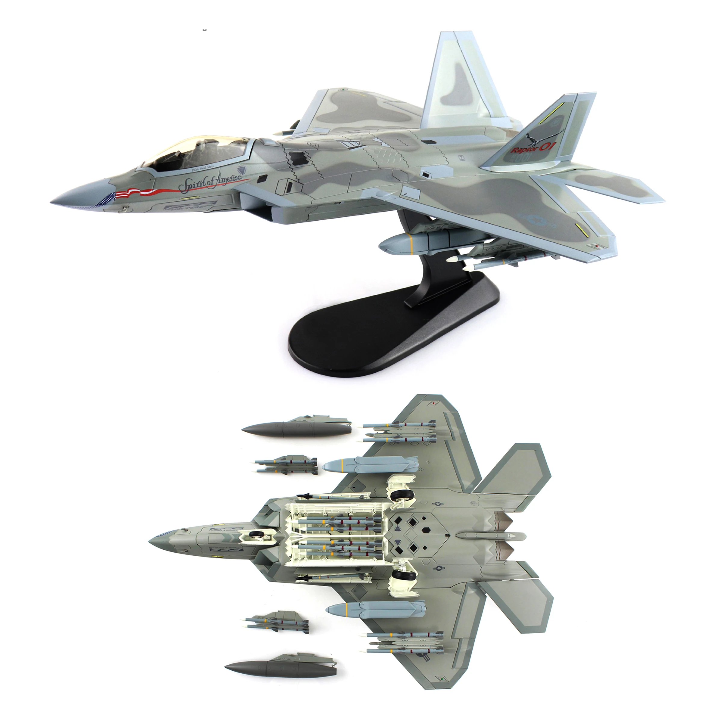 F-22A Spirit of America 1/72 Diecast Model 2 F-22A Spirit of America 1/72 Diecast Model - Image 2