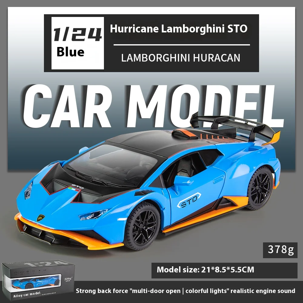 Lamborghini Huracan STO 1:24 Scale Model Car 8 Lamborghini Huracan STO 1:24 Scale Model Car - Image 8