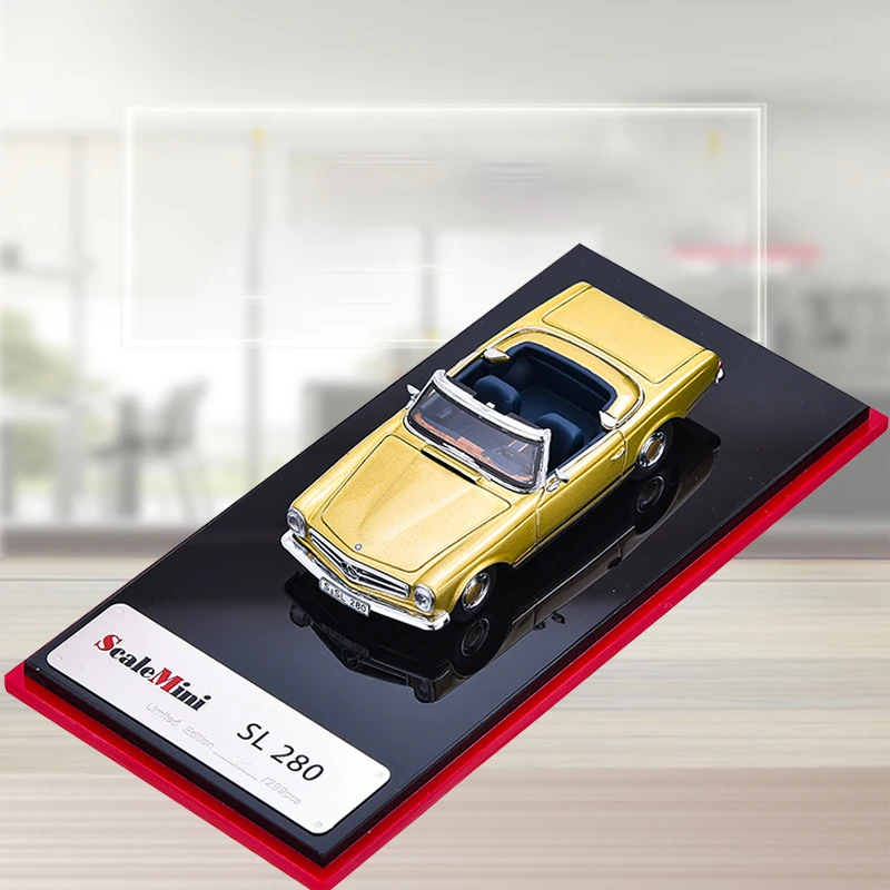 Scale 1:64 Benz SL280 Model Car in Red 3 Scale 1:64 Benz SL280 Model Car in Red - Image 3