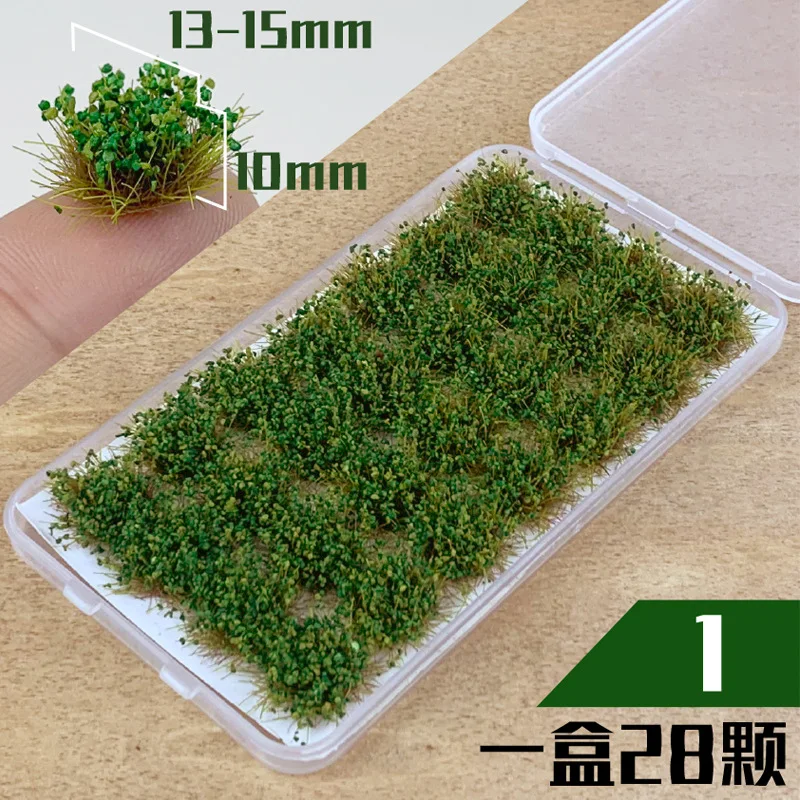 10mm Grass Tufts for Dioramas, Set of 28 2 10mm Grass Tufts for Dioramas, Set of 28 - Image 2