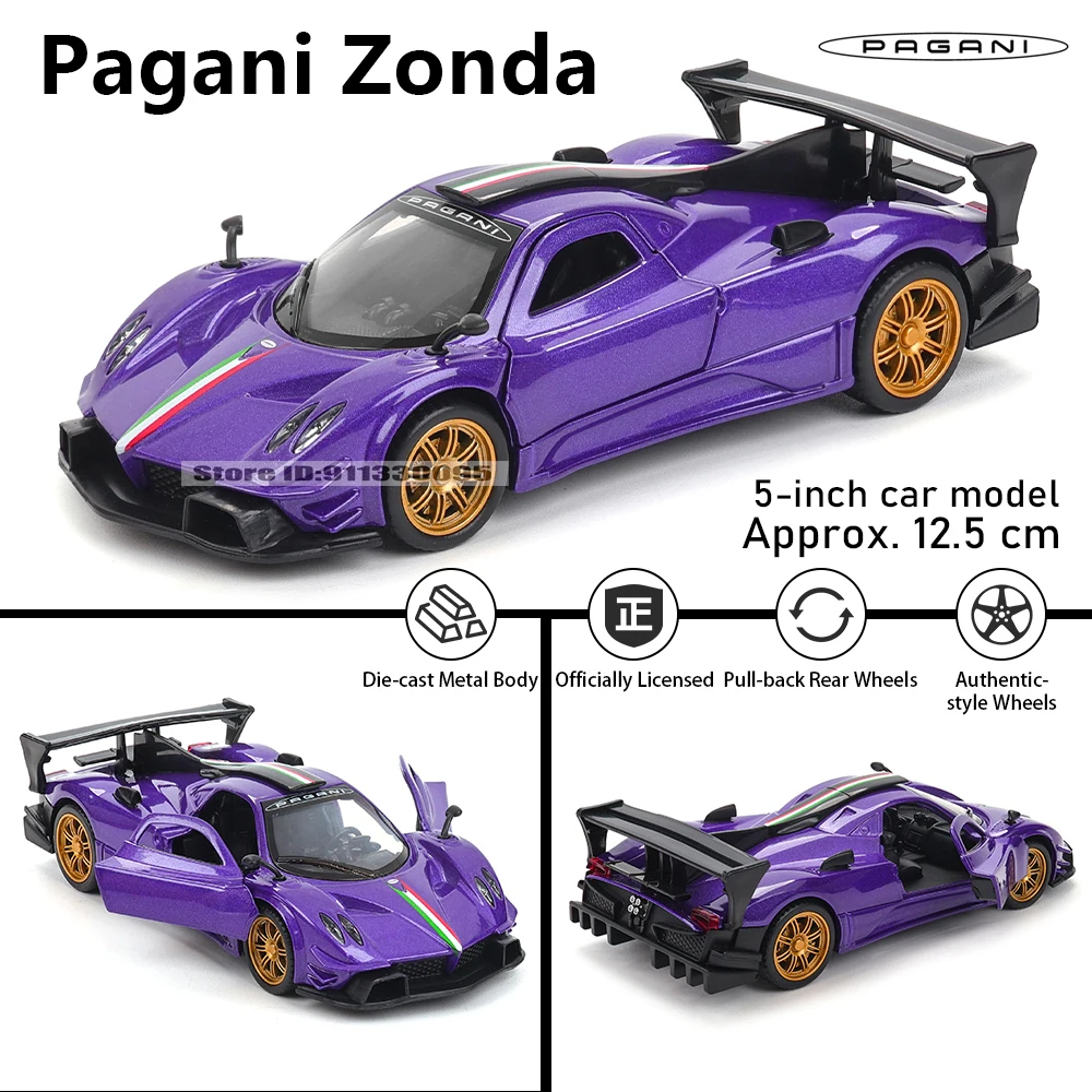 Pagani Zonda 1:36 Die-Cast Model Car 7 Pagani Zonda 1:36 Die-Cast Model Car - Image 7