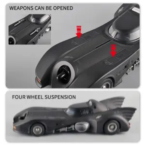 1/18 Scale Black Diecast Batmobile Model 12 S2b212462d4b346fd97c543709f0042efQ
