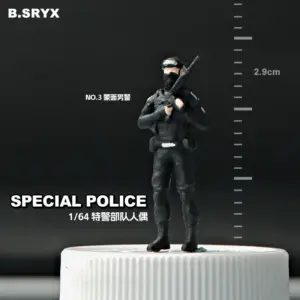 1/64 Scale Tactical Police Miniature Figures Set 18 S2dad6cc955c84f998ef68aff9266330ao