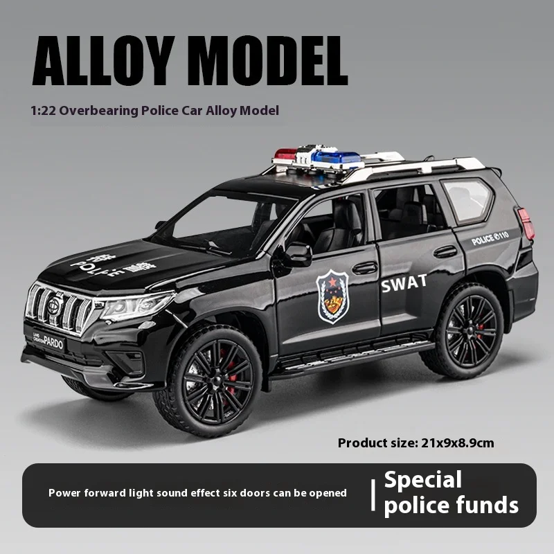 Toyota Prado SUV 1:22 Scale Diecast Model 8 Toyota Prado SUV 1:22 Scale Diecast Model - Image 8
