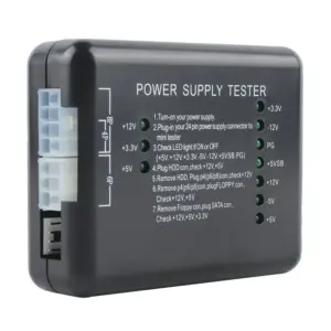 Computer Power Supply Tester with Voltage Detection