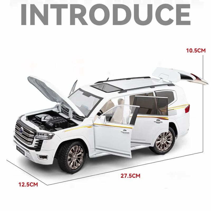 1:18 Scale Toyota Land Cruiser LC300 ZX Diecast Model 2 1:18 Scale Toyota Land Cruiser LC300 ZX Diecast Model - Image 2