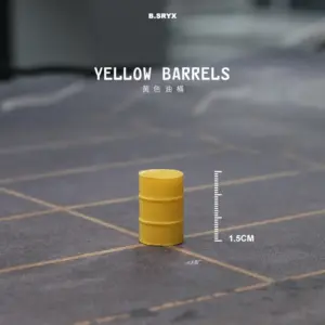 Miniature Resin Oil Drum Model Set 21 S30546bf4a2074f898adba4a975e2f065s