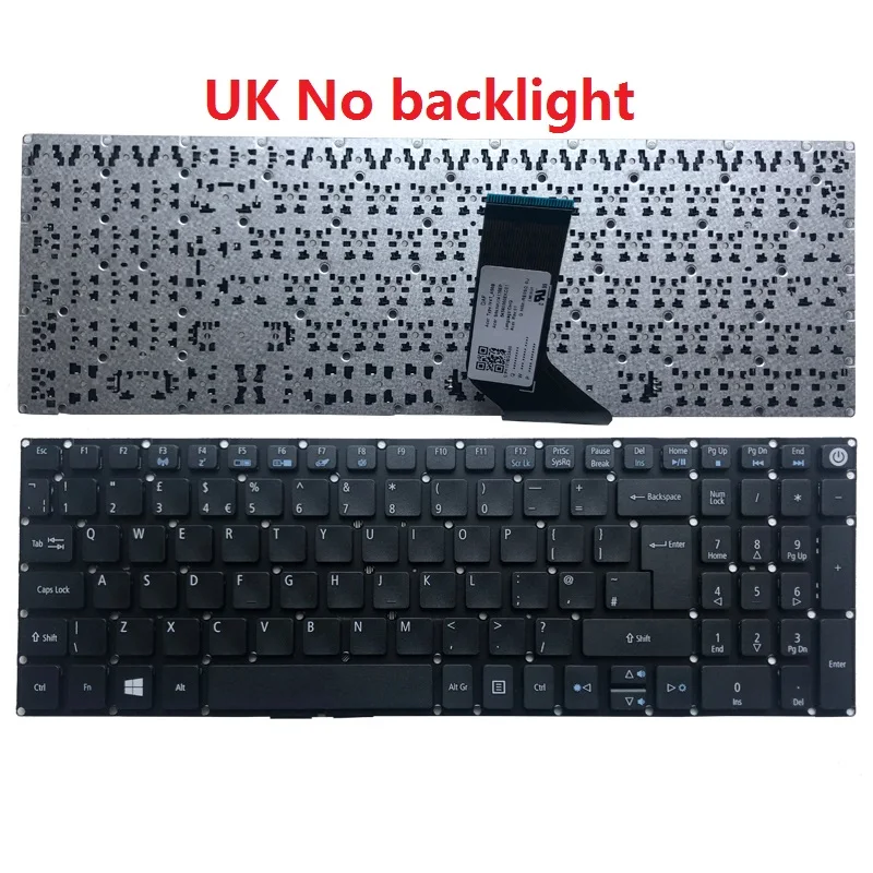 Acer E5 Series Black Keyboard Replacement 2 Acer E5 Series Black Keyboard Replacement - Image 2