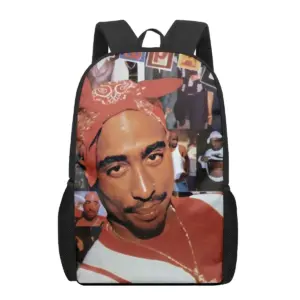 2pac Monochrome Graphic School Backpack 68 S3204e9837a414420923e548dbbf052d2F