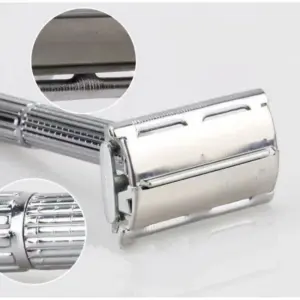 Men's Stainless Steel Straight Razor with 10 Blades 13 S320a35cb7db643e0b33797c747c1edb7I