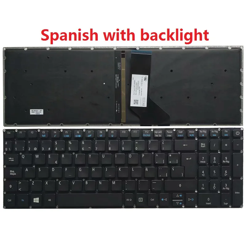 Acer E5 Series Black Keyboard Replacement 8 Acer E5 Series Black Keyboard Replacement - Image 8