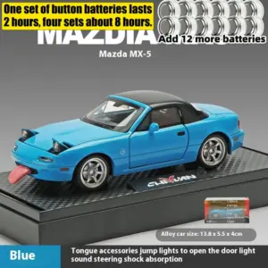 1:32 Mazda MX-5 Diecast Sports Car Model 29 S371f86df7c1c4734b84bb86145e6e3fdp