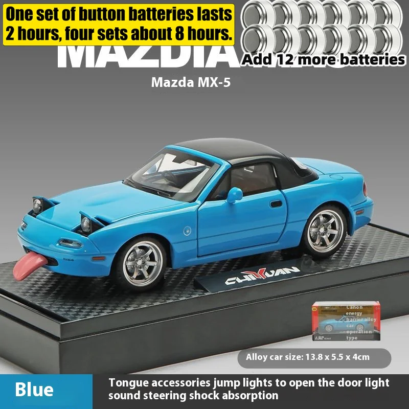 1:32 Mazda MX-5 Diecast Sports Car Model 12 1:32 Mazda MX-5 Diecast Sports Car Model - Image 12