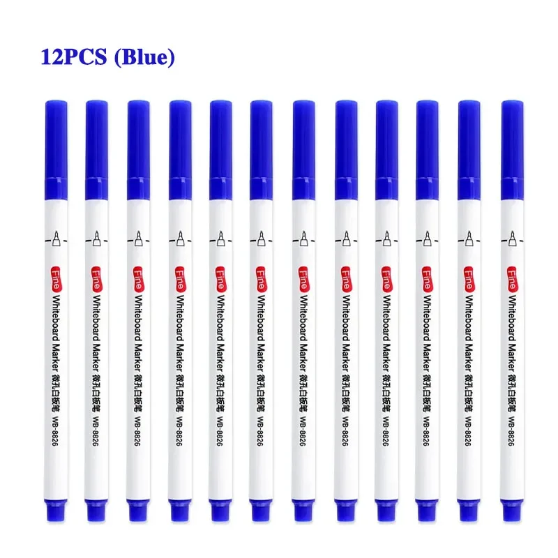Set of 12 Extra Fine Dry Erase Markers 7 Set of 12 Extra Fine Dry Erase Markers - Image 7