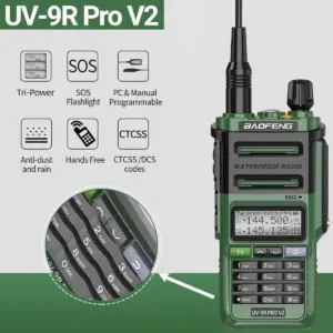 Baofeng UV-9R Pro V2 Dual Band Walkie Talkie 12 S389d80074df74021b6e4e3ae1a0351606
