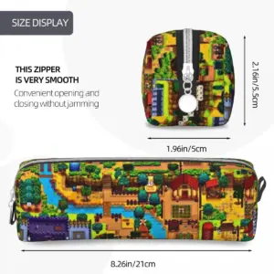 Stardew Valley Map Leather Pencil Case 12 S39049c8e5d22460dae0015d4c373c4642