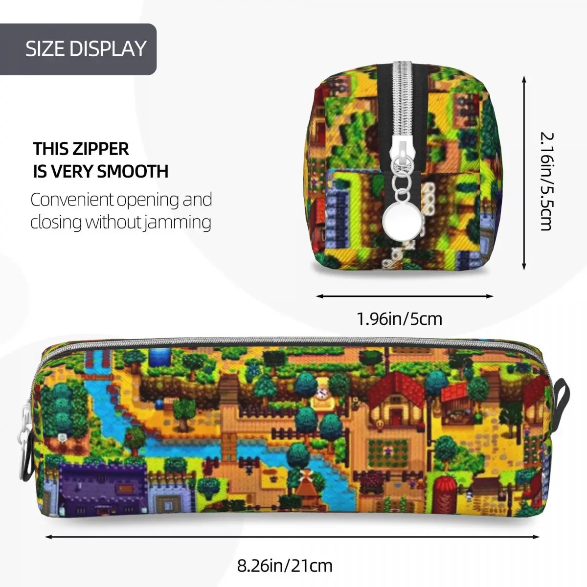 Stardew Valley Map Leather Pencil Case 4 Stardew Valley Map Leather Pencil Case - Image 4