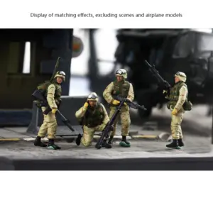 1/72 USMC Combat Team Model with Four Soldiers