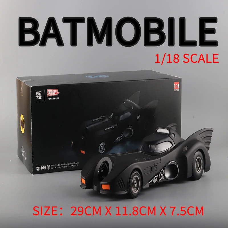 1/18 Scale Black Diecast Batmobile Model 7 1/18 Scale Black Diecast Batmobile Model - Image 7